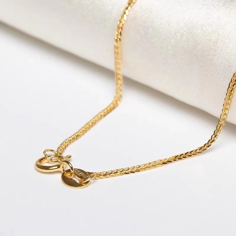 Цепь из золота 18К, цепь Chopard Au750, простая и универсальная, элегантная цепь на ключицу для женщин, оптовая продажа