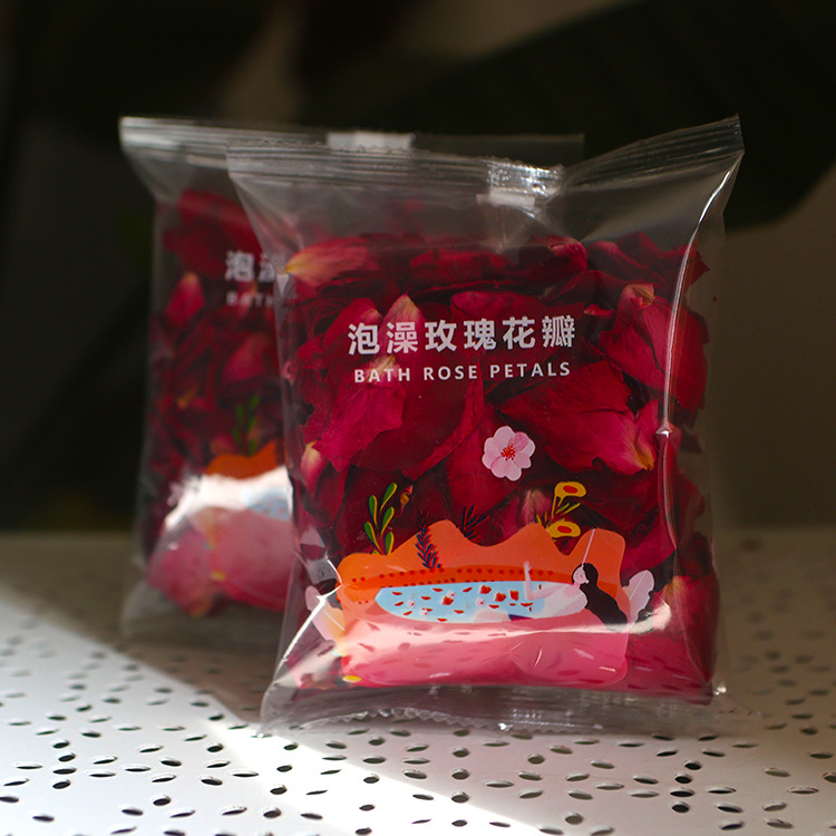 Wholesale Yunnan rose dried petals bath foot bath hot spring milk bubble bath real petals 10g package convenient