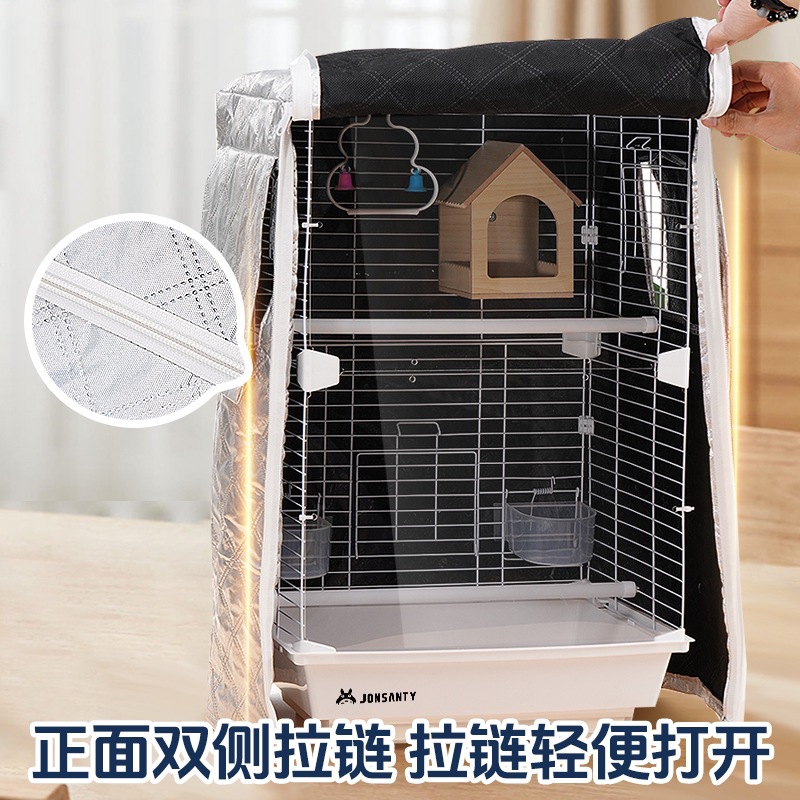 Parrot Bird Cage Cover for Winter Warmth and Protection