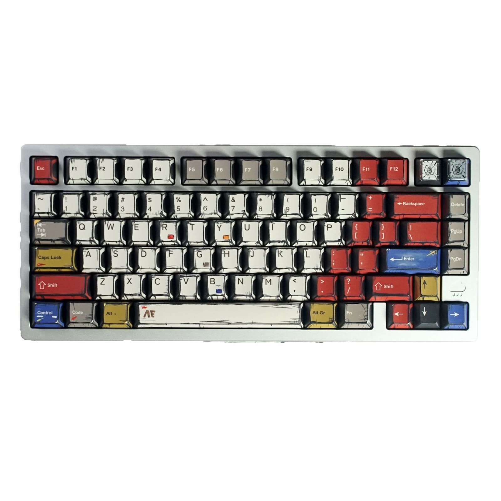 Customized Keycap Five-Sided Sublimation Anime Two-Dimensional Personalized Pbt Mechanical Keyboard Cap Customized Full Set Xda Original Factory