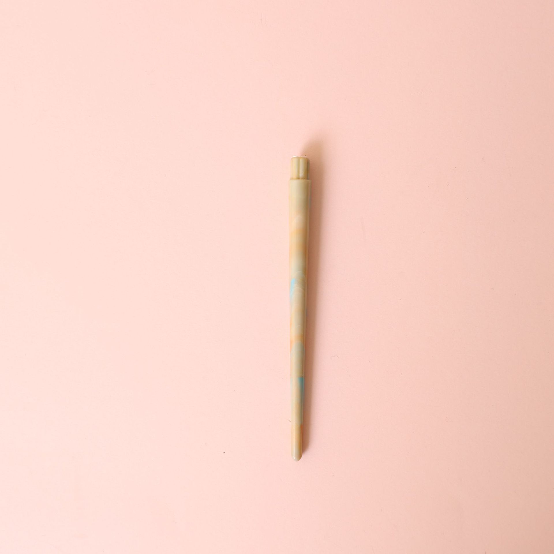 New Semi-Finished Three-Color Tie-Dye Makeup Brush Plastic Handle Ps Material Beauty Tool Accessories Factory Direct Sale