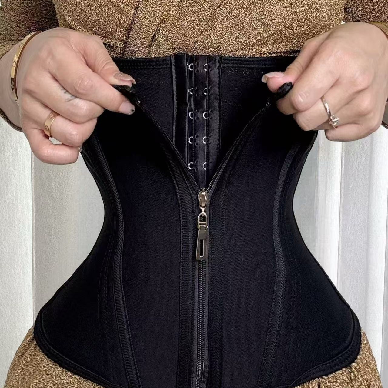 Фитнес-формирующее белье для женщин, черный корсетный пояс, компрессионный пояс для талии и бедер