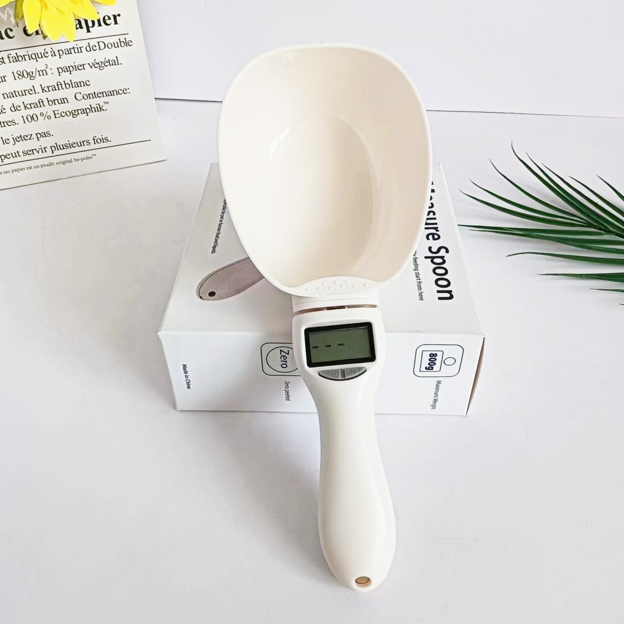 Wholesale Household Pet Dog Food Scale 800g Handle Spoon Scale Large Spoon Type Nutrition Scale Mini Supplementary Food Electronic Scale
