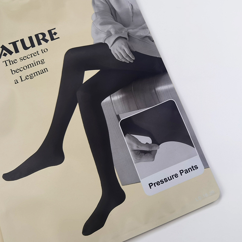 Leggings Packaging Bag, Bare-Leg Effect Magic Pantyhose, Plastic Self-Sealing Bag, Tummy Control Yoga Pants, Nude-Feel Stockings Bag