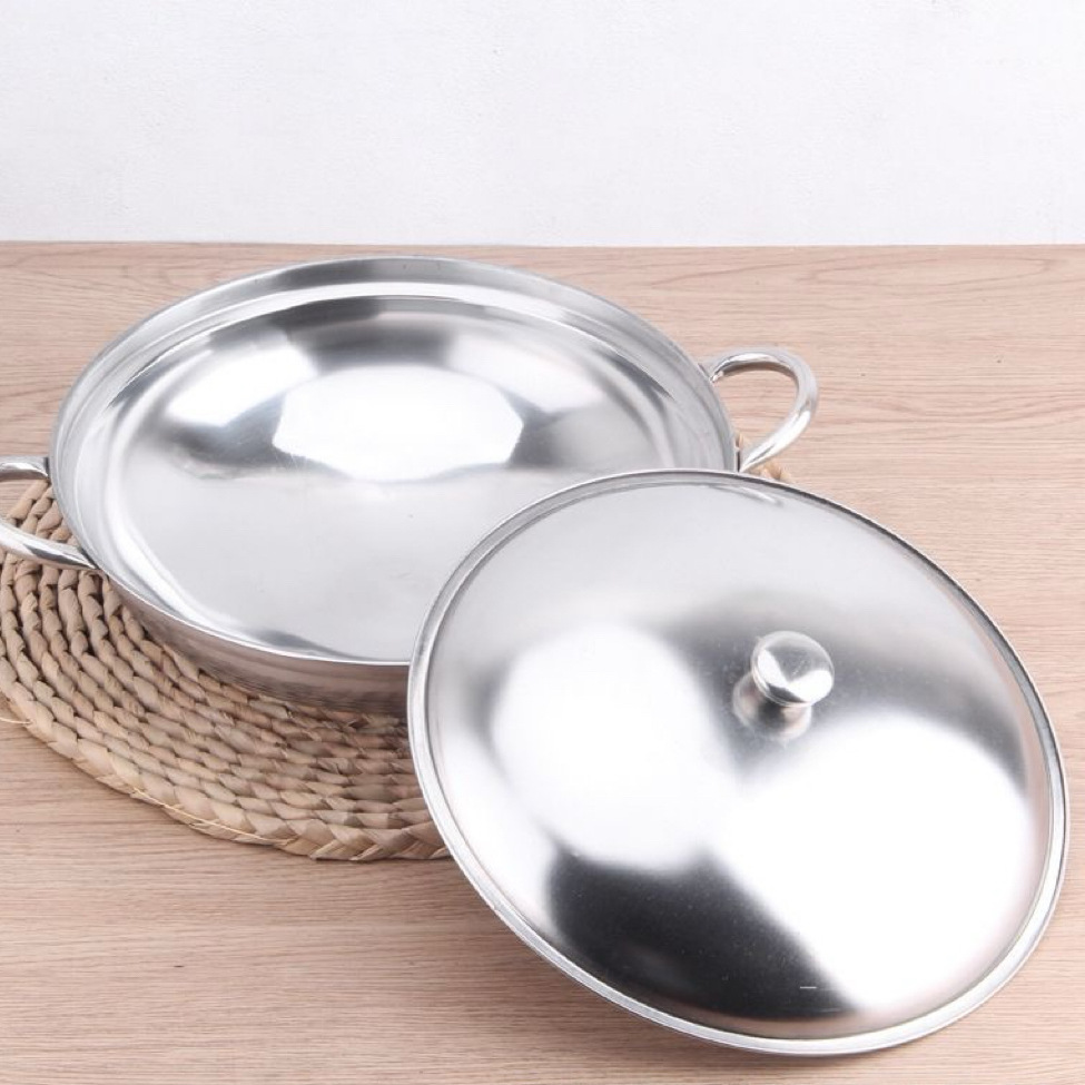 Factory direct selling extra-thick stainless steel anti-overflow bar tripod pot with uncovered dry pot alcohol stove pot takeaway small hot pot