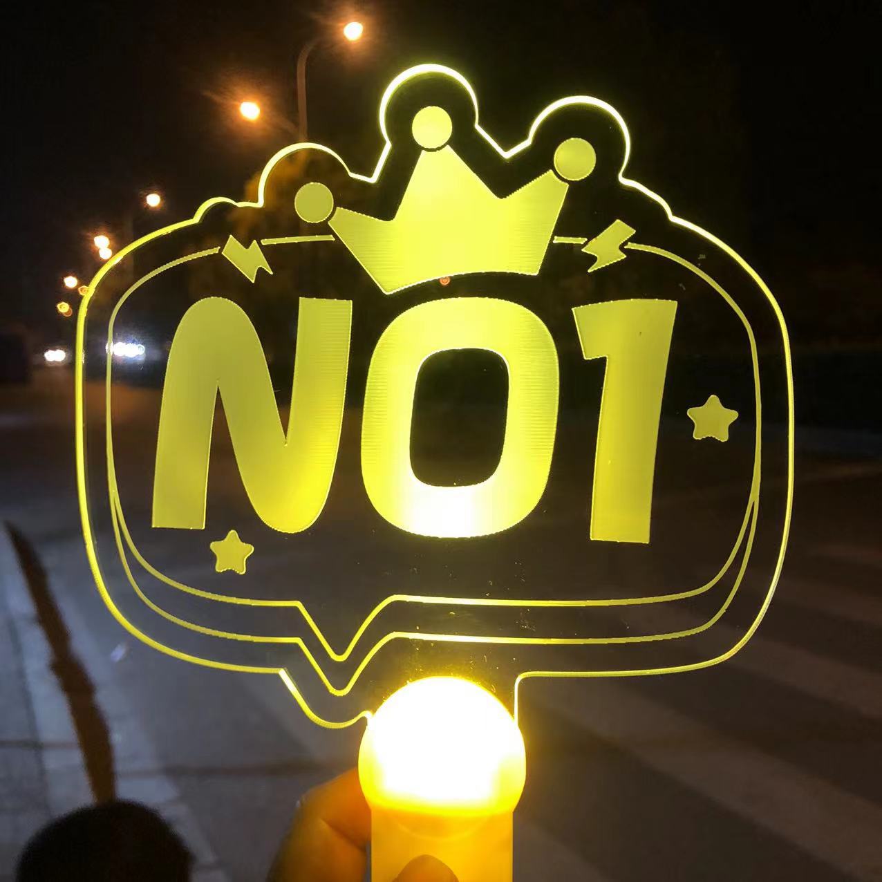 Factory customized acrylic luminous light plate handheld support light plate Star fan support light plate wholesale