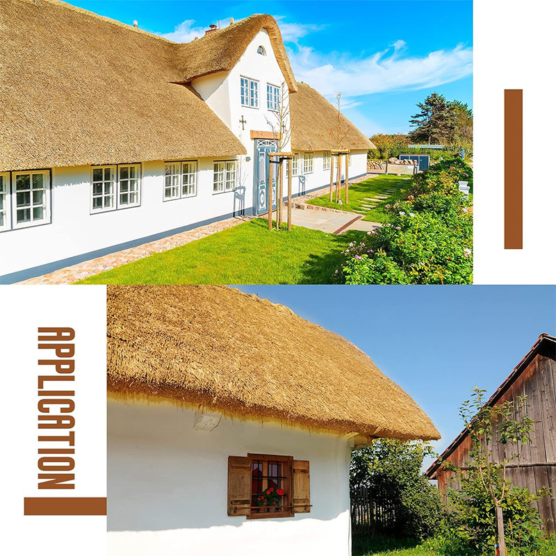 Carpet-type simulation thatched grass homestay farmhouse rural flat roof scenic spot outdoor decoration sunscreen fake straw outfit