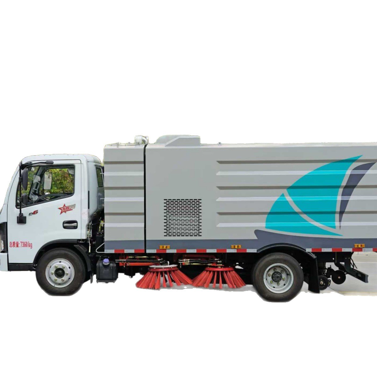 Dongfeng Dolica D6 Construction Site Square Pavement Sand and Gravel Plastic Bag Broken Branches Sweeping 7 Tons Road Sweeper