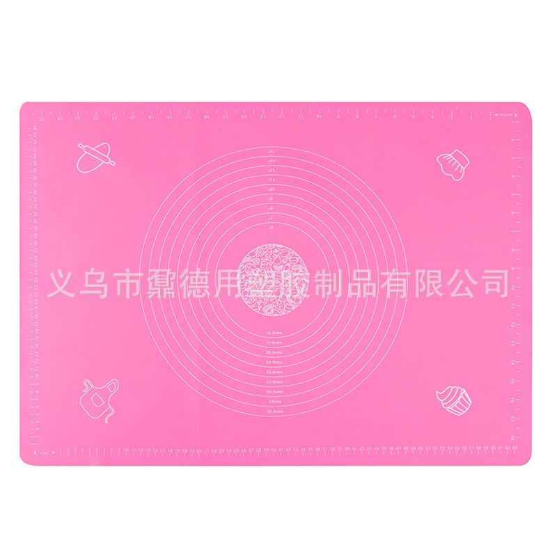 Thickened Silicone Mat Kneading Mat Food Grade Silicone Chopping Board Baking Mat Pasta Rolling Mat Multi-Functional Mat