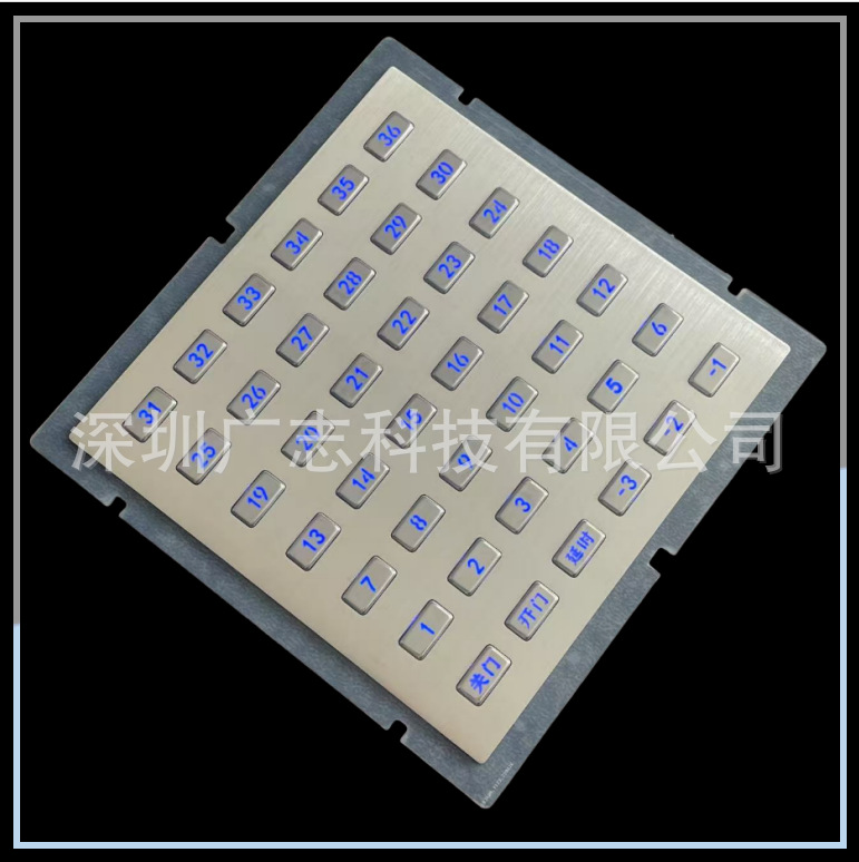 304 Stainless Steel Elevator Metal Keypad Compatible with Kone and Mitsubishi Elevators, Vandal-Proof and Waterproof Ip65, External Call Button for Cabin