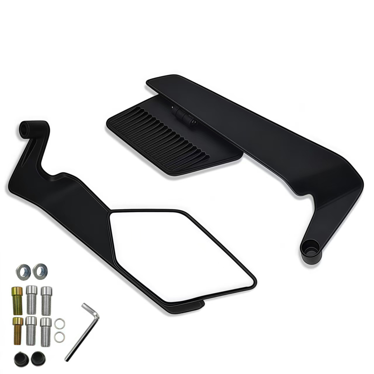 Motorcycle and Electric Vehicle Modification New Folding Fixed Wing Plastic Rearview Mirror for Niu Ninebot Universal Wide-Angle Plastic