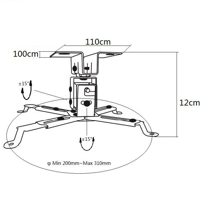 Factory Direct Projector Bracket Projector Hanger 12cm