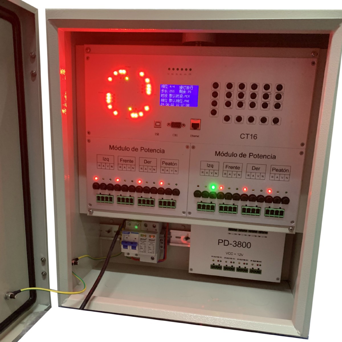 Atc-3600 Signal Control Machine Traffic Light Controller Traffic Light Controller 24 Channels 36 Channels 48 Channels