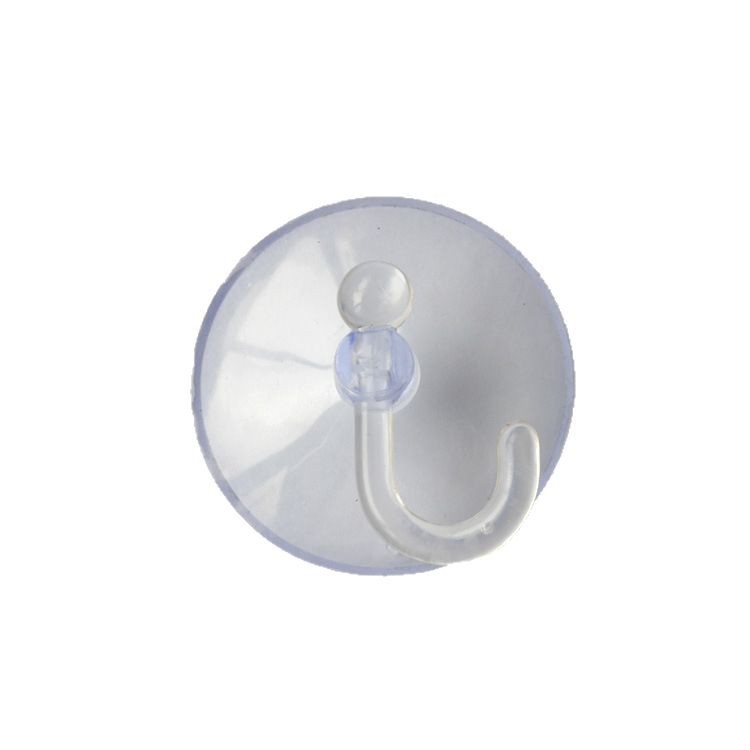 Cross-Border Pvc Transparent Suction Cup Bathroom Vacuum Suction Cup Hook Screen Removal Tool Plastic Hook Small Suction Cup