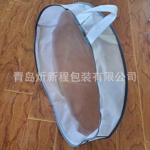 Non-Woven Cylinder Bag Pvc Cylinder Bag Zipper Packaging Bag Home Textile Packaging Bag