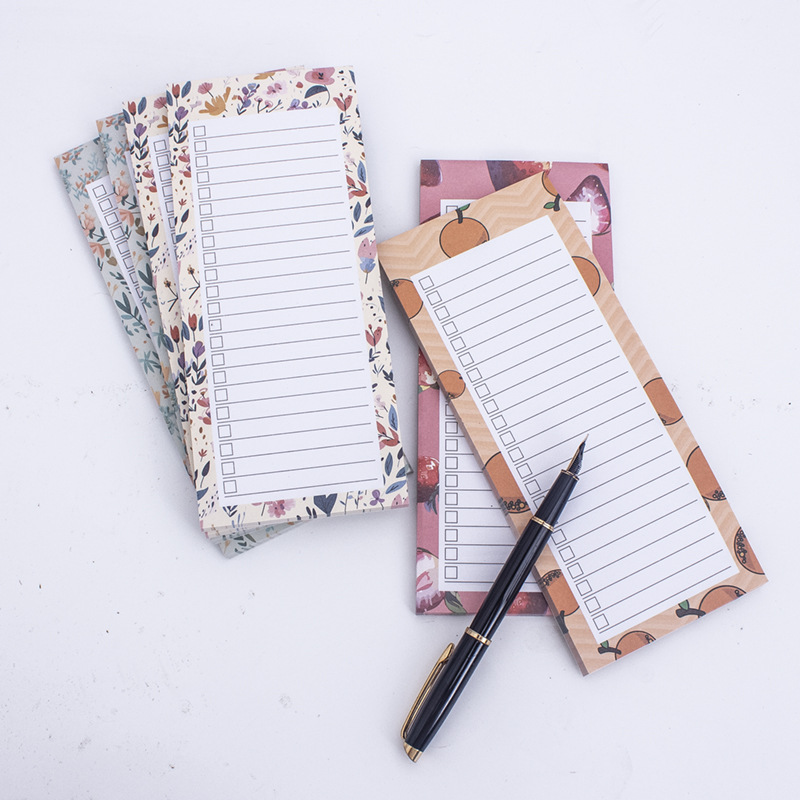 Cross-Border Soft Magnetic Refrigerator Magnet Fruit Pattern Magnetic Note Pad Tearable Magnetic Note Pad Shopping List Planner