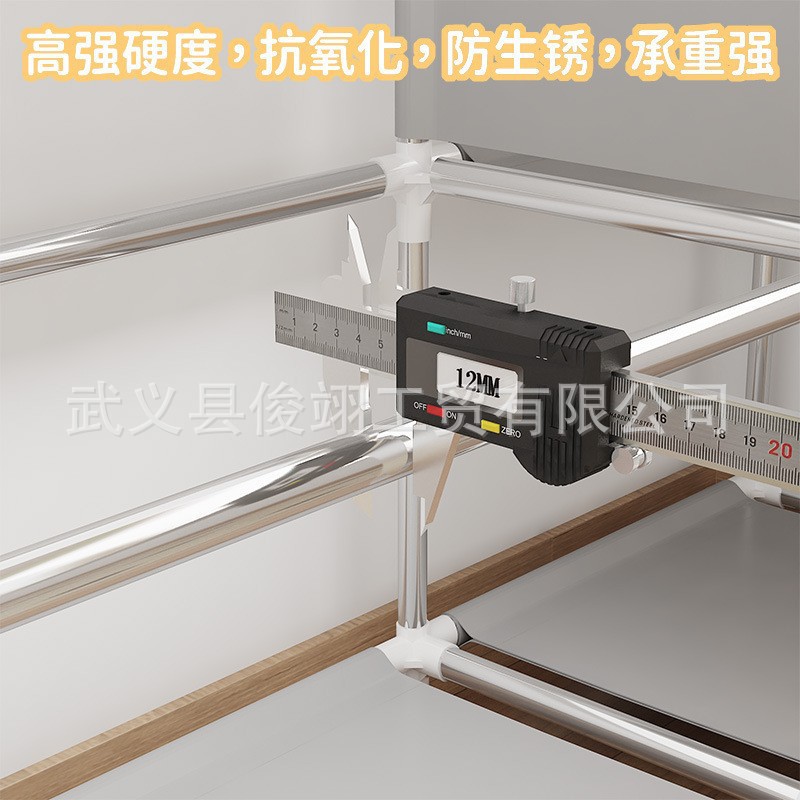 88130 Simple Wardrobe Storage Clothes Non-Woven Reinforced Iron Pipe Storage Dustproof Assembly Wardrobe Factory Direct Sales