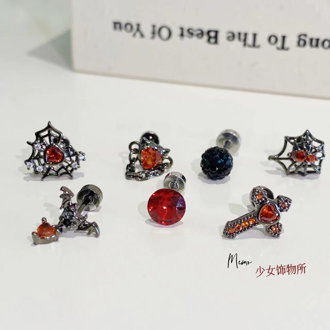 Collected ~ Ear Nail Ear Bone Nail Flash Drill Micro-inlaid Zircon Drill Sleep Free Ear Nail Ear Bone Ear Nail