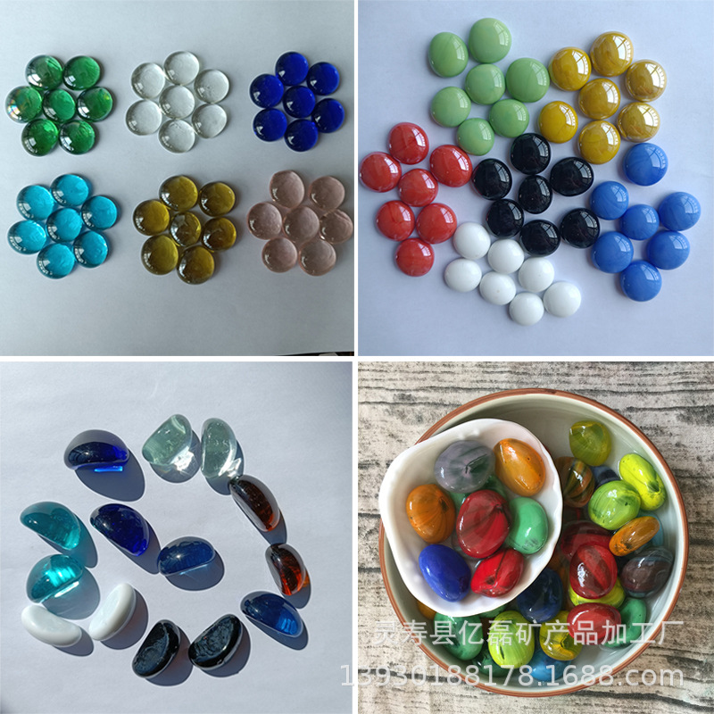 Glass Rain Flower Stone, Cashew Flower Stone, Colorful Flat Beads, Fish Tank Landscaping Decoration, Archaeological Toys, Kidsren Dig Treasure