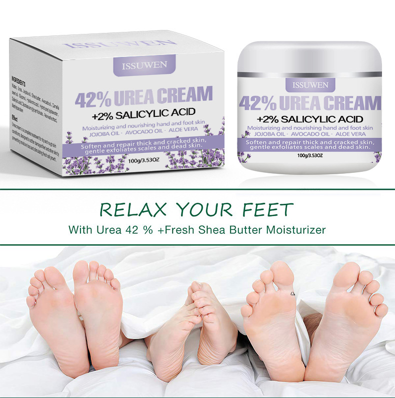 Cross-border Lavender urea foot cream 42% urea cream moisturizing anti-chapped foot cream