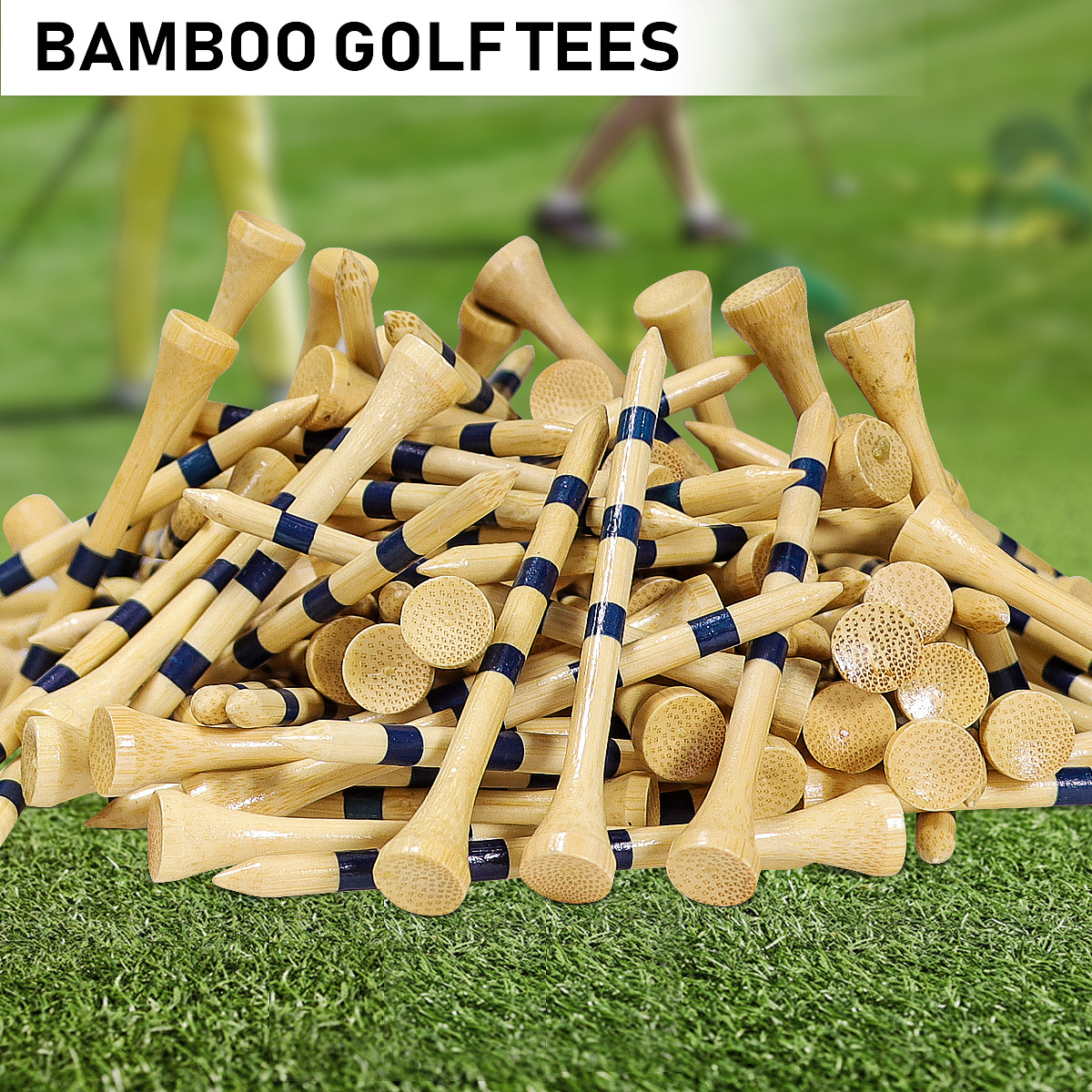 Bamboo high-quality golf nails (2-3/4 "3-1/4" optional) | More durable and stable Golf Tee