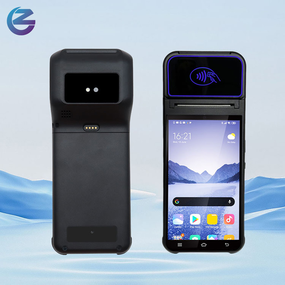 Milk Tea Shop Portable Code Scanning Payment Terminal Mobile Dining Car Cashier Code Scanning Machine Parking Toll Payment Cash Register