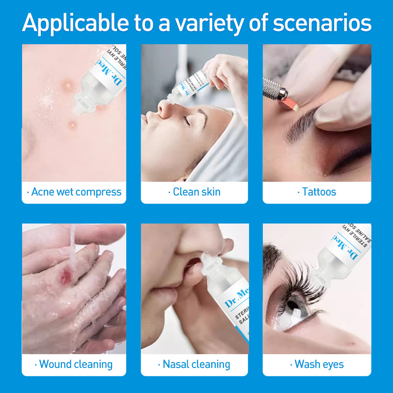 5ml Sterile Saline Solution 0.9 Tattoo Facial Nasal Wash Atomizer Small Branch Saline Solution