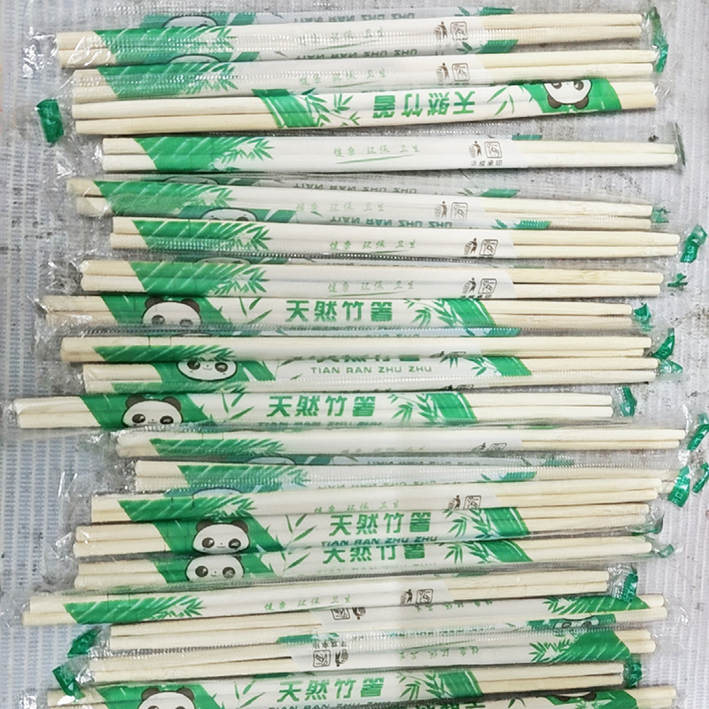 Одноразовые палочки для еды с коммерческой упаковкой, ресторанные палочки из бамбука для фаст-фуда, упаковка на вынос, санитарные палочки