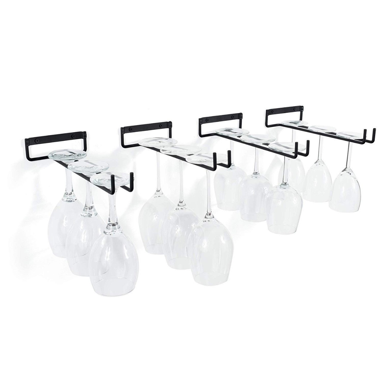 Simple Inverted Hanging Goblet Household Hanging Cup Rack Single Row Wine Cup Rack 30cm Red Wine Cup Rack Foreign Trade