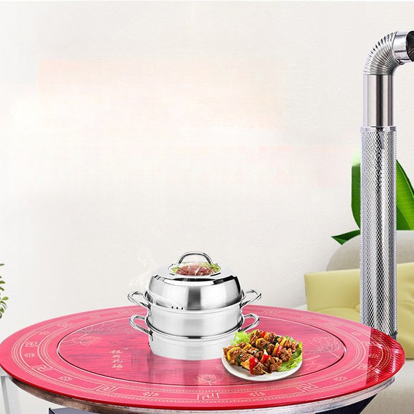 Winter Household Stove Rural Indoor Heating Stove Firewood and Coal Dual-Purpose Return Air Stove Smokeless Energy-Saving Firewood Stove