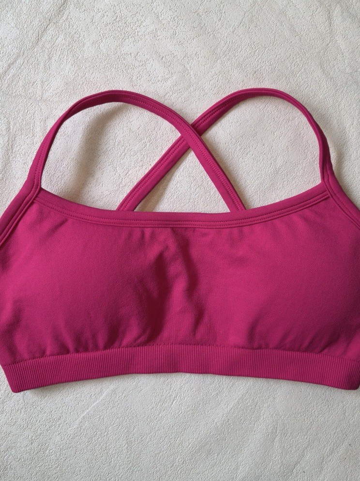 High Elastic Ultra-Fine Matte Nylon Lycra Spandex Three-Wear Detachable Shoulder Strap Seamless Fitness Bra Sports Bra