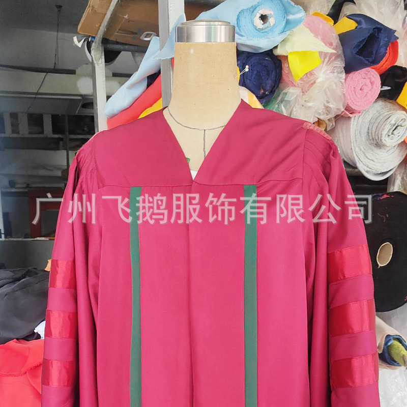 Doctoral Gown, Bachelor's Gown, Master's Gown, Supervisor's Gown, Principal's Gown, University Graduation Gown Customization, Custom Processing