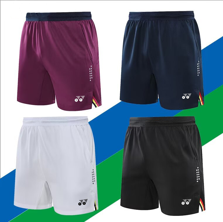 Спортивные штаны для бадминтона YY, унисекс, шорты для мужчин и женщин, быстросохнущие, дышащие, кастомные униформы для настольного тенниса, командные униформы