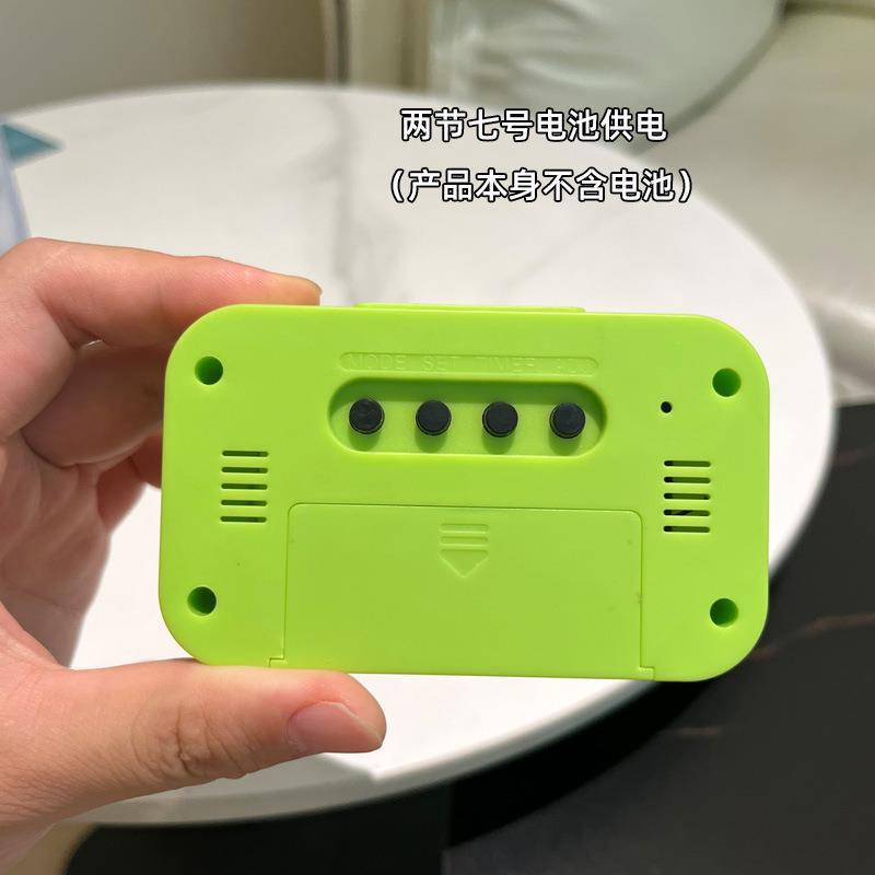 Cross-Border Mini Alarm Clock for Children with Simple Luminous Function, Lcd Electronic Display Alarm Clock, Thermometer Clock