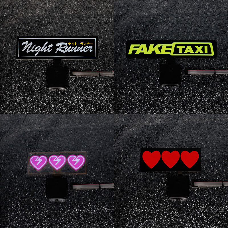 Ultra-thin Flexible EL Luminous Car Sticker Car Decoration Car Sticker Rear Window Halloween Personality Car Sticker
