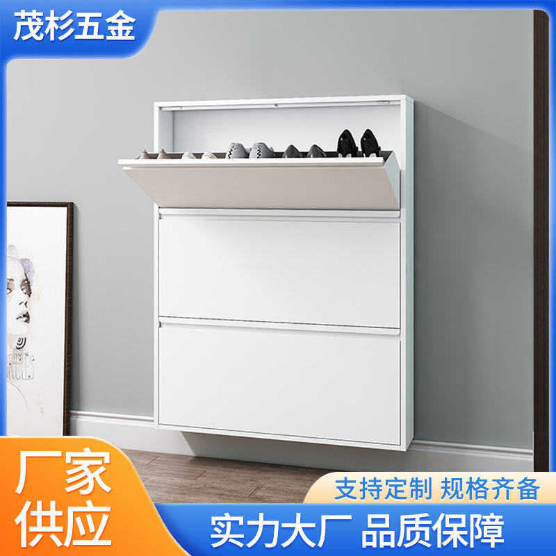 Flip Shoe Cabinet for Home Entrance, Shoe Cabinet Manufacturer Wholesale, Entry Door Shoe Cabinet, Suspended Small Apartment Entrance Flip Shoe Cabinet