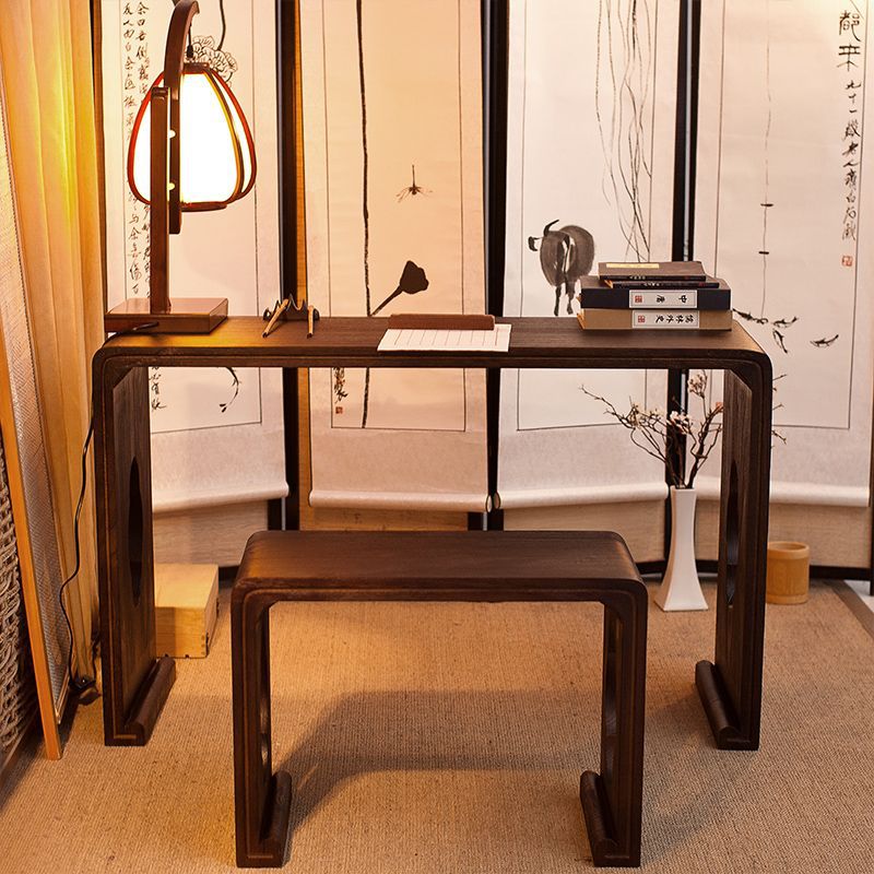 Solid Wood Guqin Table Resonance Guqin Table High Imitation Antique Chinese Study Table Chinese Calligraphy Table and Chair Calligraphy and Painting Table Guzheng Table and Stool Tea Table