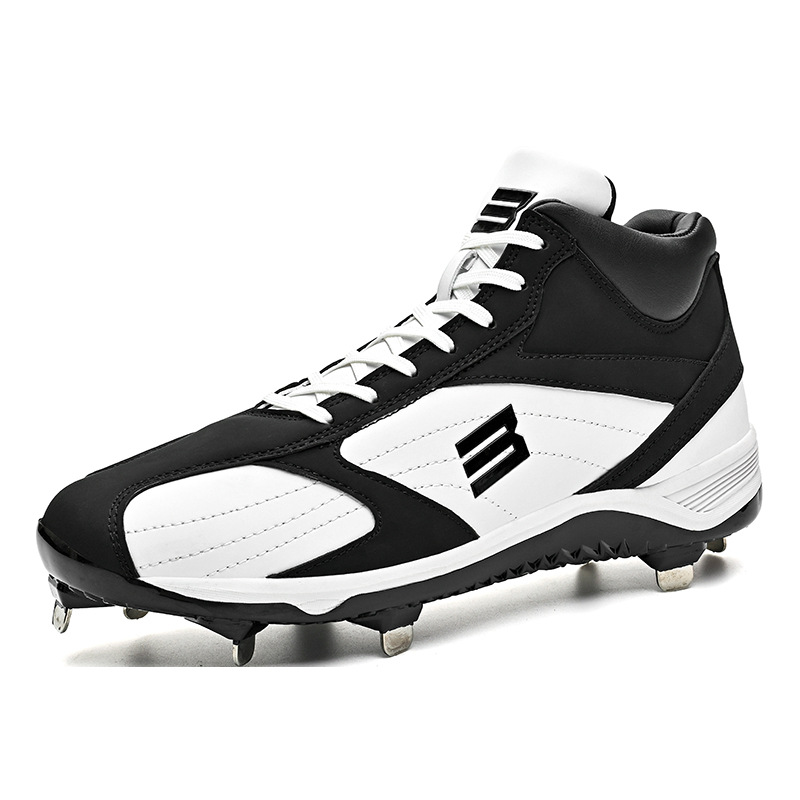 Baseball Shoes for Men and Women, Professional Sports Shoes for Cross-Border Non-Slip Steel Spikes, Hard-Soled Rubber Running Training Softball Shoes
