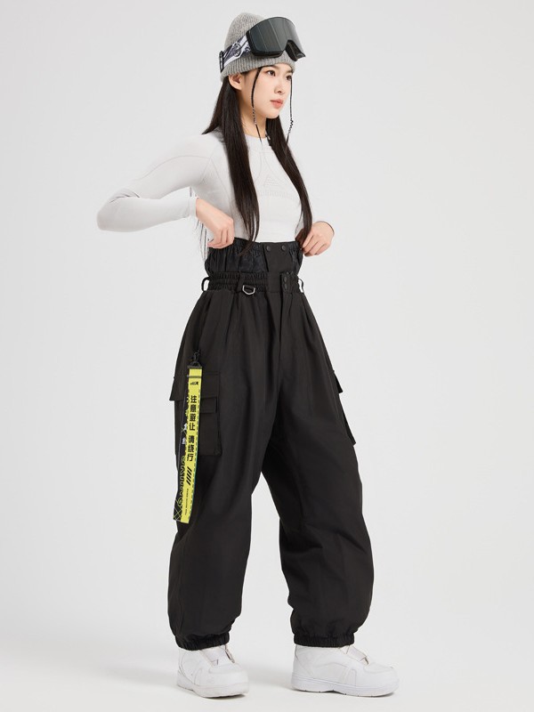 New Ski Pants Professional Snowboard and Double-Board Outdoor Windproof, Waterproof, Warm and Velvet Loose Large Size Snow Pants