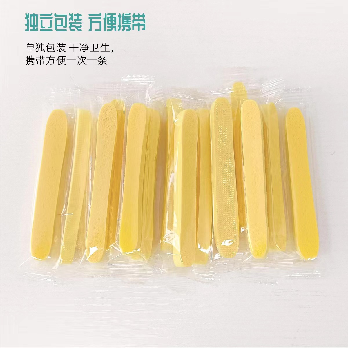 Caiwei Compressed Strip Face Wash Puff Single Individually Packaged Sponge Round Soaked in Water to Enlarge Cleansing Puff Manufacturer Ready Stock