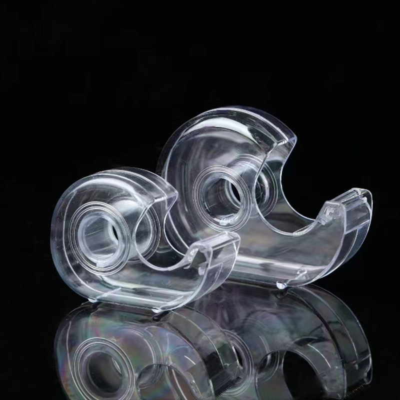 Factory direct plastic tape mini tape snail shell tape holder small transparent iron tooth cutter