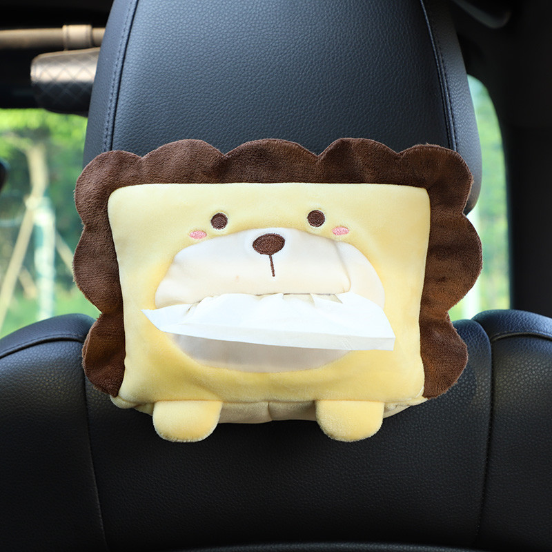 Car tissue box car cartoon decorative tissue pump creative cute car chair back hanging armrest box paper box