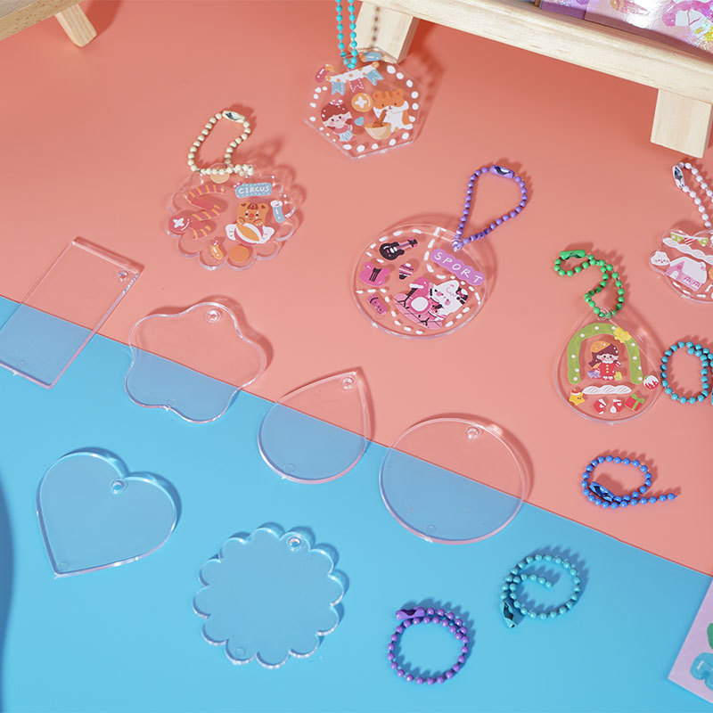 Прозрачный пластиковый Ку Чак детский diy ручной пазл блестящий Ку Чак креативная канцелярия наклейка маленький круг