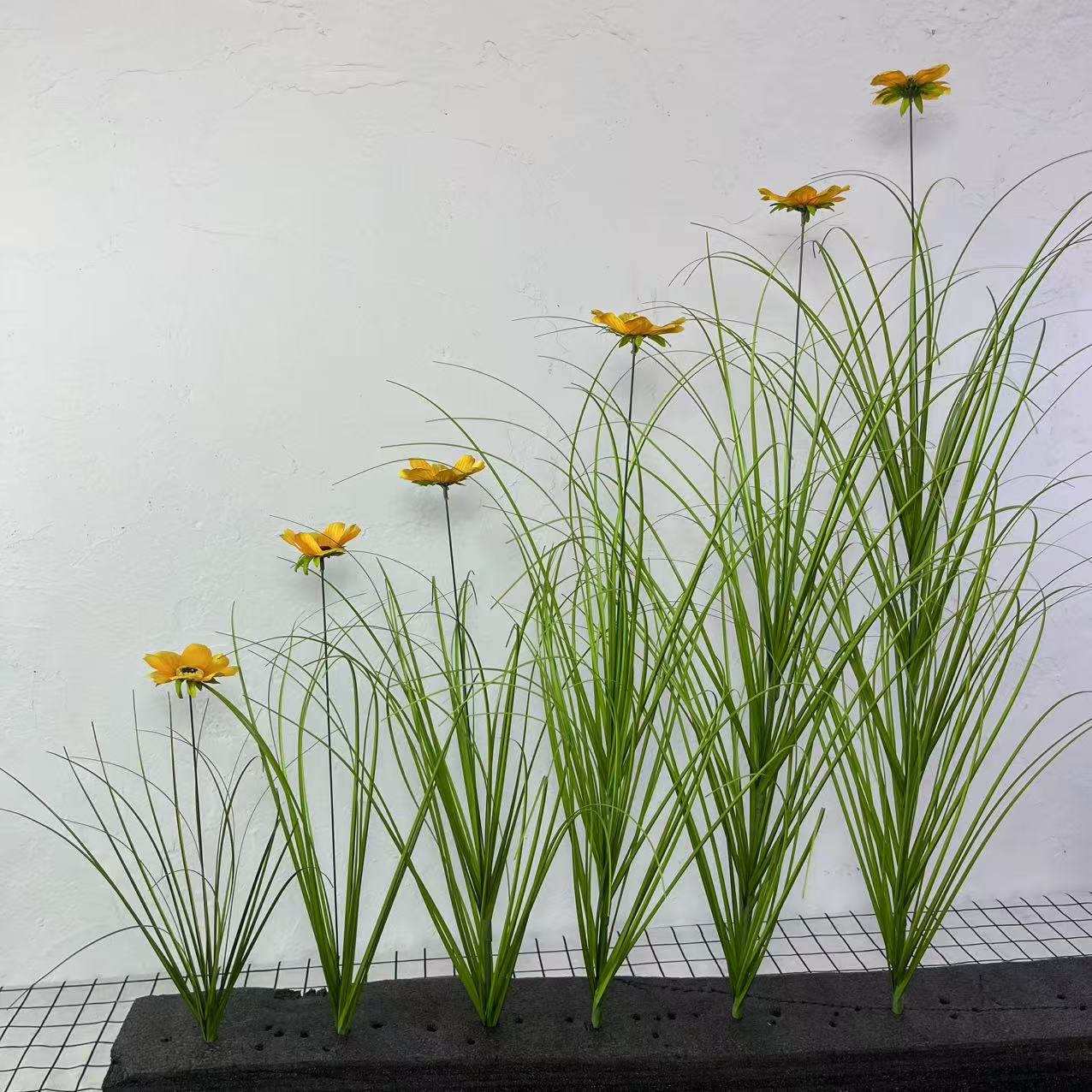 Cross-Border Simulated Mulberry Flower Indoor Landscaping Fake Grass Row Flower Decoration Simulated Reed Grass Onion Grass Fake Green Plant