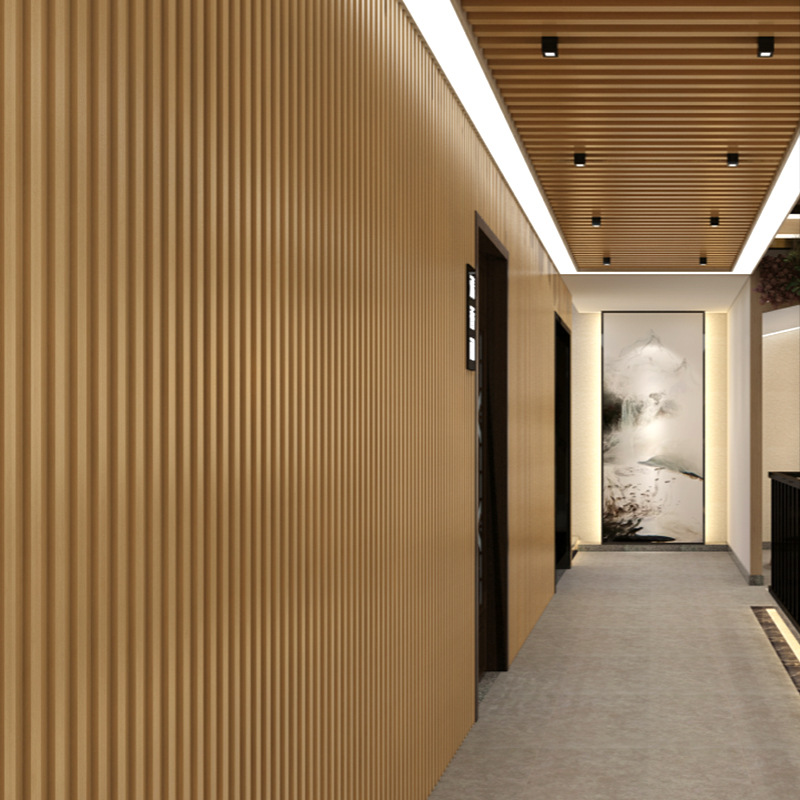 Customized Aluminum Square Tube Ceiling Materials, Partitions, Curved Aluminum Square Tubes, Wood Grain Fluorocarbon Spray-Coated Decorative Aluminum Panels, Aluminum Alloy