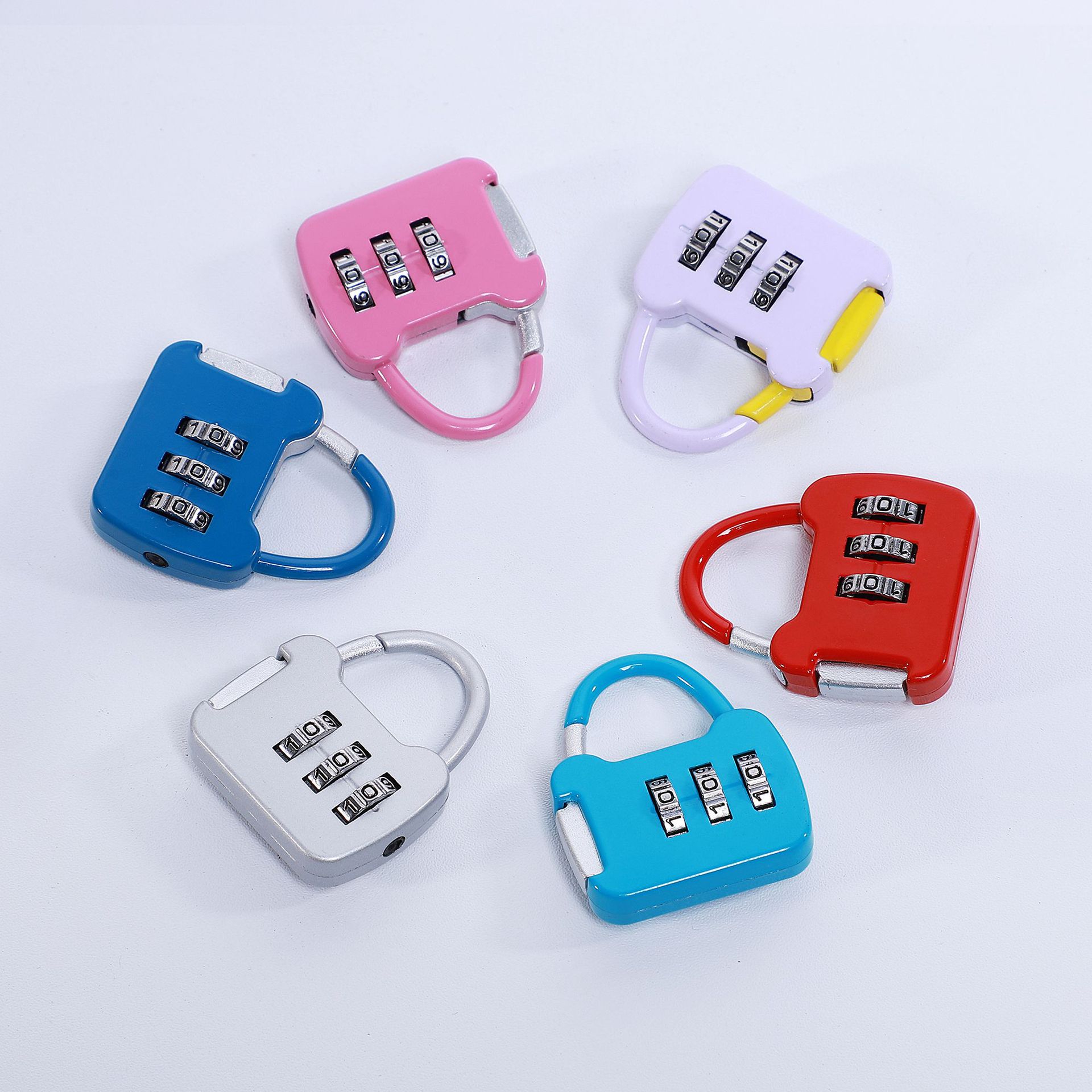 Wooden Box Blind Box Iron Box Hasp Password Padlock Small Student Password Lock Small Mini Lock Suitcase Backpack Lock