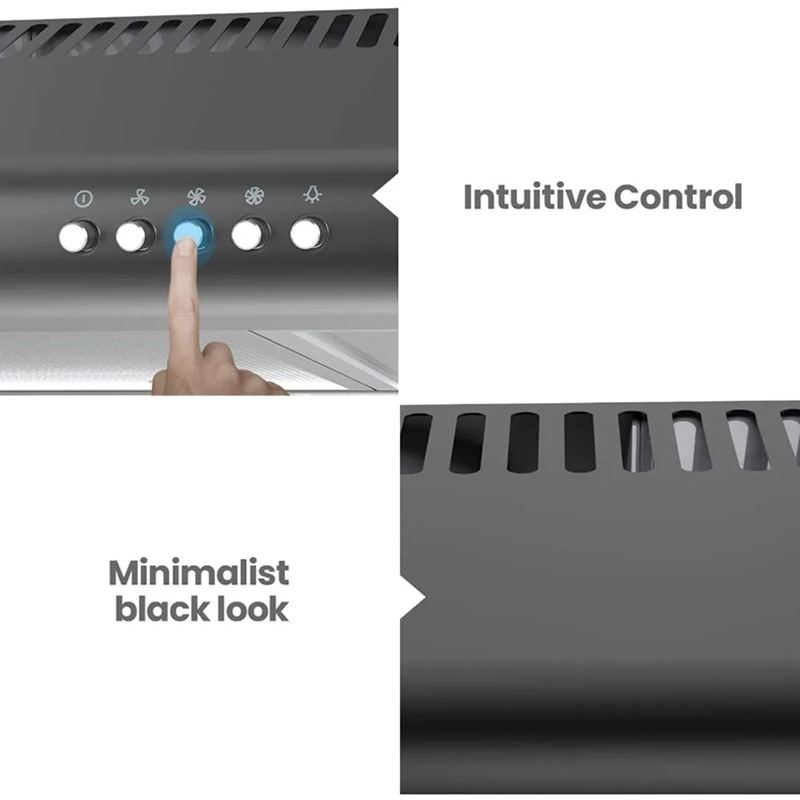 Cross-Border Supply |   Ultra-Thin Range Hood Household Embedded 600mm Small Apartment Hotel Mini Range Hood