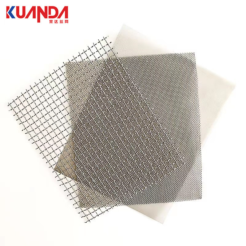 Cross-Border Stainless Steel Woven Mesh A4 Square Metal Mesh Spot Insect-Proof 20 Mesh 1mm Hole 304 Stainless Steel Mesh