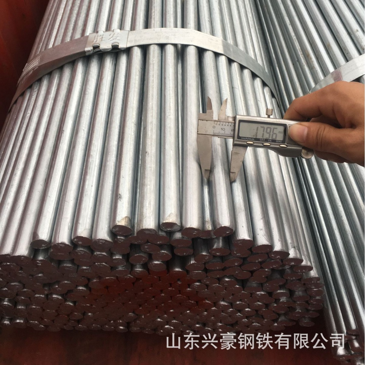 Hot galvanized solid round steel Q235b 22mm 25mm 28mm32mm36mm38mm40mm complete specifications