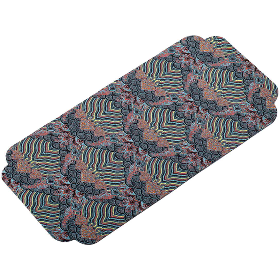 New national fashion double-sided brocade tea mat tea ceremony dry bubble mat court yunjin National style printing retro micro absorbent mat